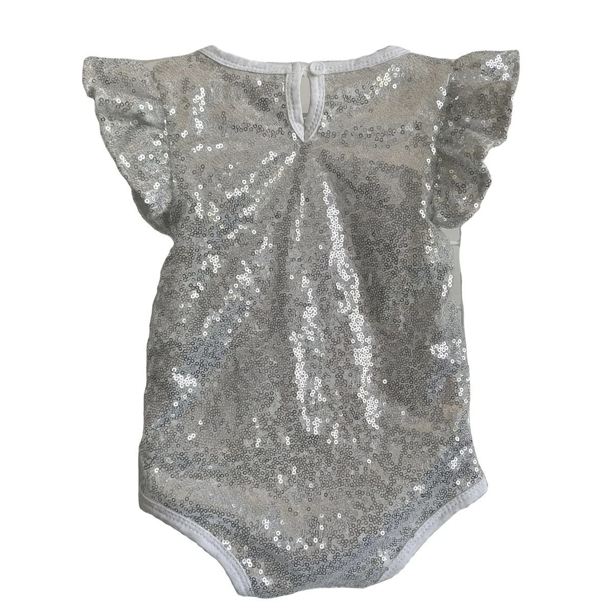 Silver Sequin Baby Girl Romper and T-shirt Toddler Rompers Newborn Baby Sisters Clothes Clothing - Image 3
