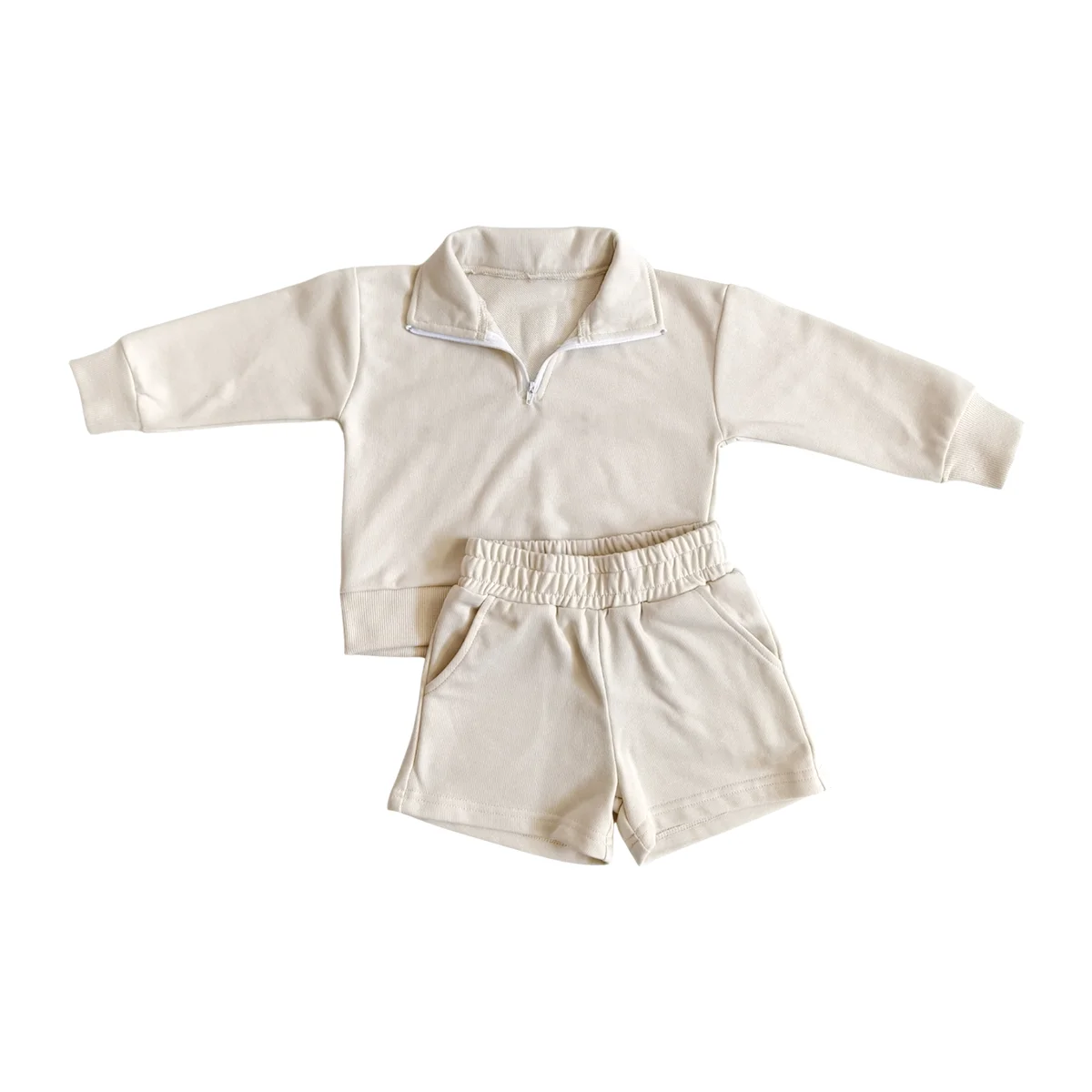 Dynamic Lightweight Cotton Set for Kids Sophisticated Simple Design Long Sleeves for Spring Autumn Cheerful Sophisticated Baby - Image 6