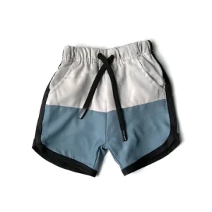 Infant Toddler Boys Color Block Swim Shorts Summer Functioning Drawstring Kids Pants Shorts with pp Pocket