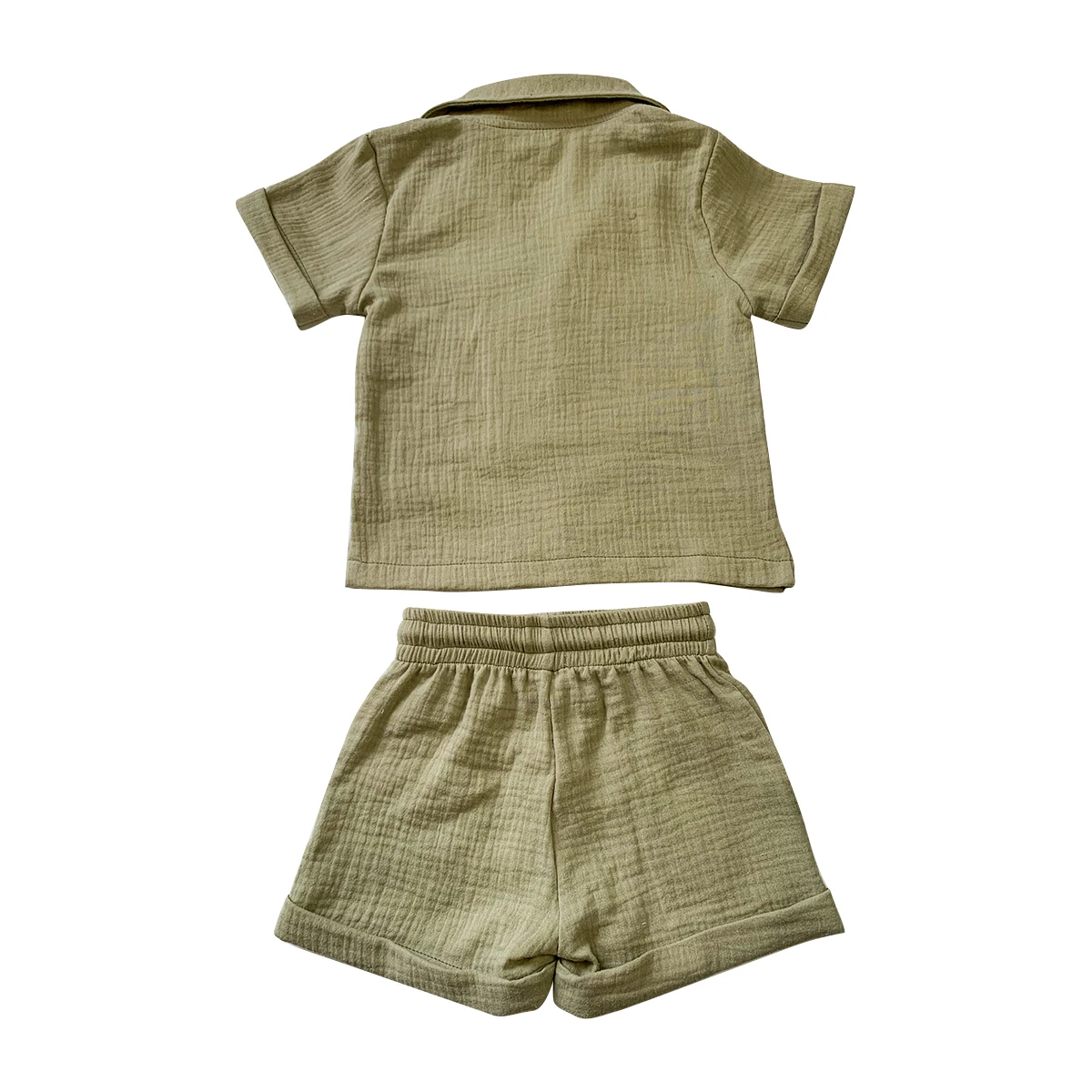 Newly Designed Summer Muslin Toddler Soft Set Casual Style Two Pieces Baby Girls and Boys Clothing - Image 5