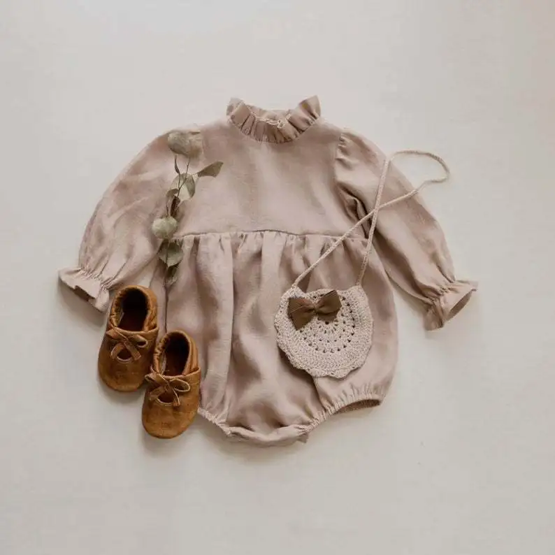 Baby Girl Clothes Romper Jumpsuits New Stylish Organic Cotton Newborn Baby Girl Wholesale - Image 6
