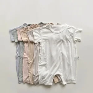 Customization Comfortable Baby Bodysuits Wholesale Onesie Baby Clothes Summer Bamboo Romper