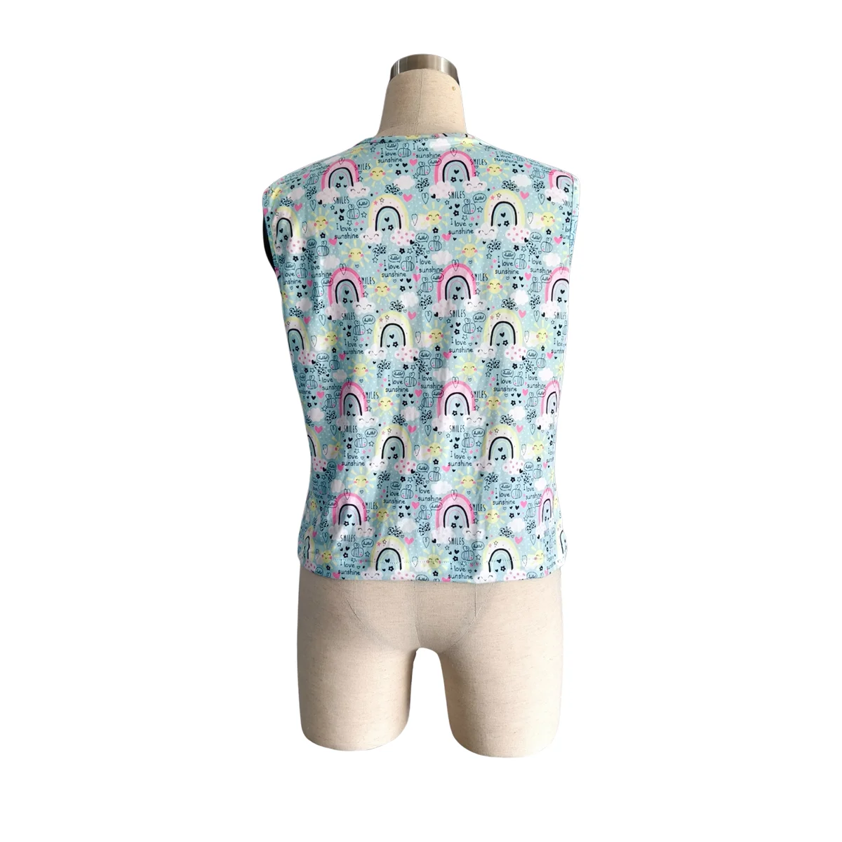 Custom Summer Women's Short-sleeved Blouse Women's Summer Shirt Milk Silk Fabric Sleeveless Soft T-shirt Adult Clothing - Image 5