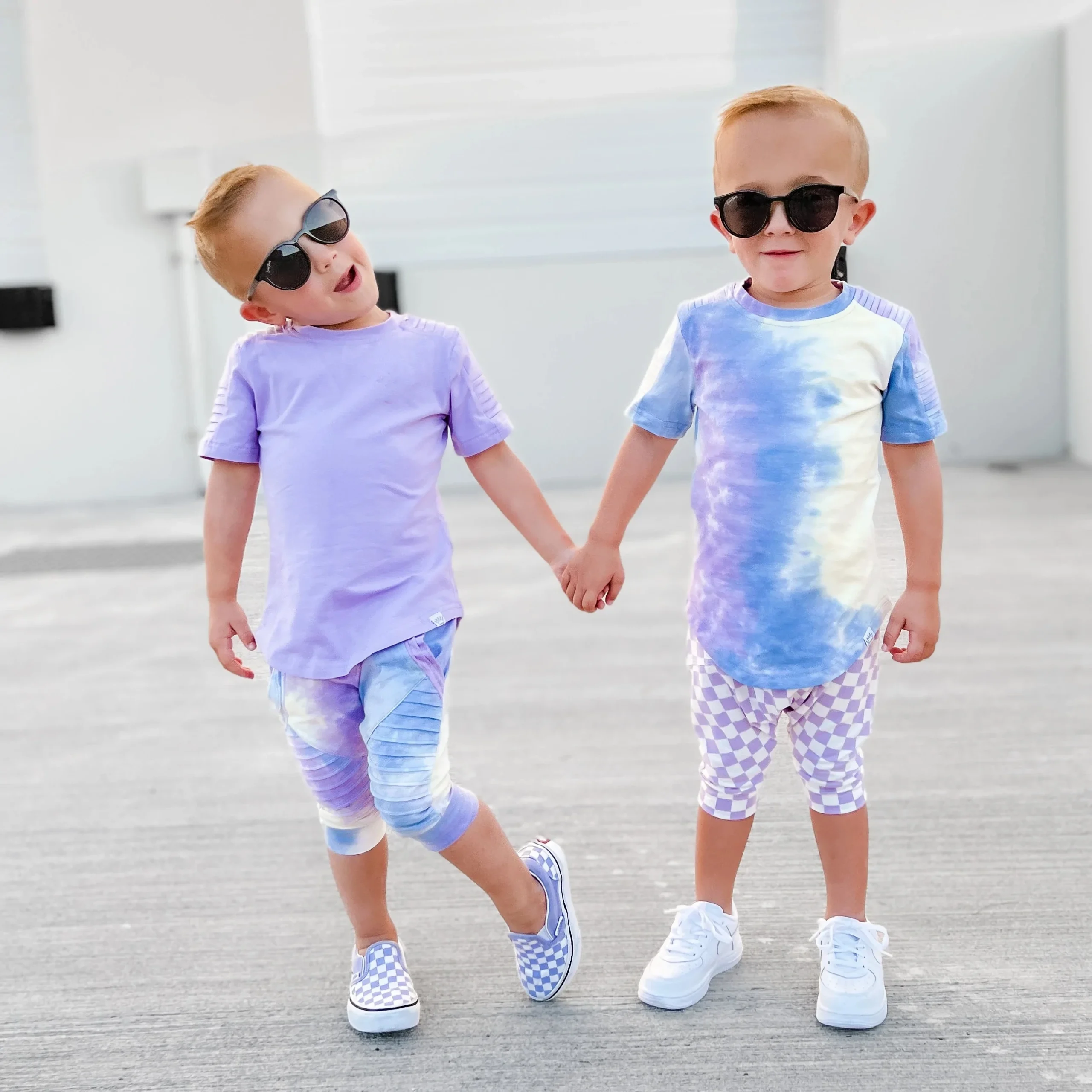 Costom Baby Toddler Little Kids Biker Shorts French Terry Functional Pockets Harem Sweatpants - Image 2