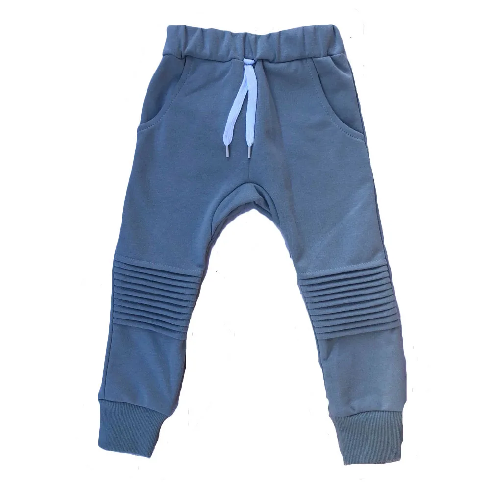 Custom Baby Boys Toddler French Terry Knee Fold Long Pants Joggers - Image 3