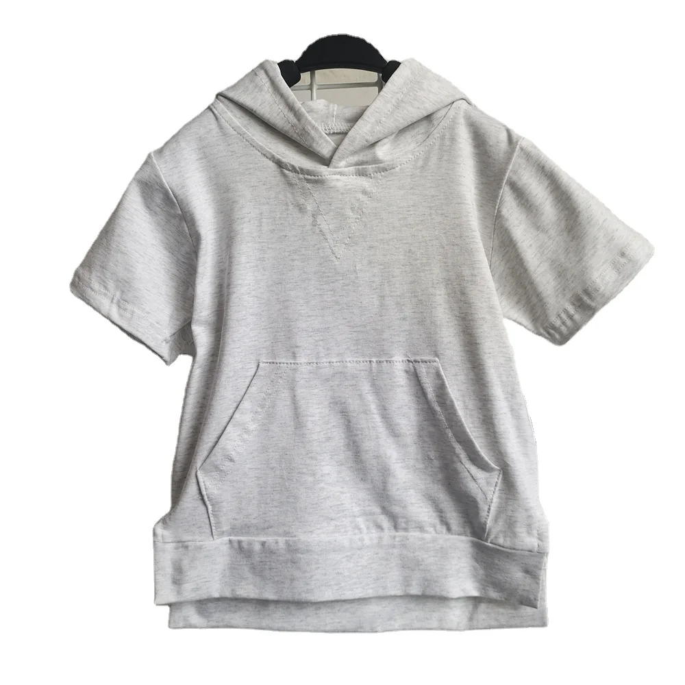 Summer Baby Hooded Shorts Sets French Terry High Quality Short Pocket Tee &shorts 2 Pcs Casual Outfit Sets - Image 4