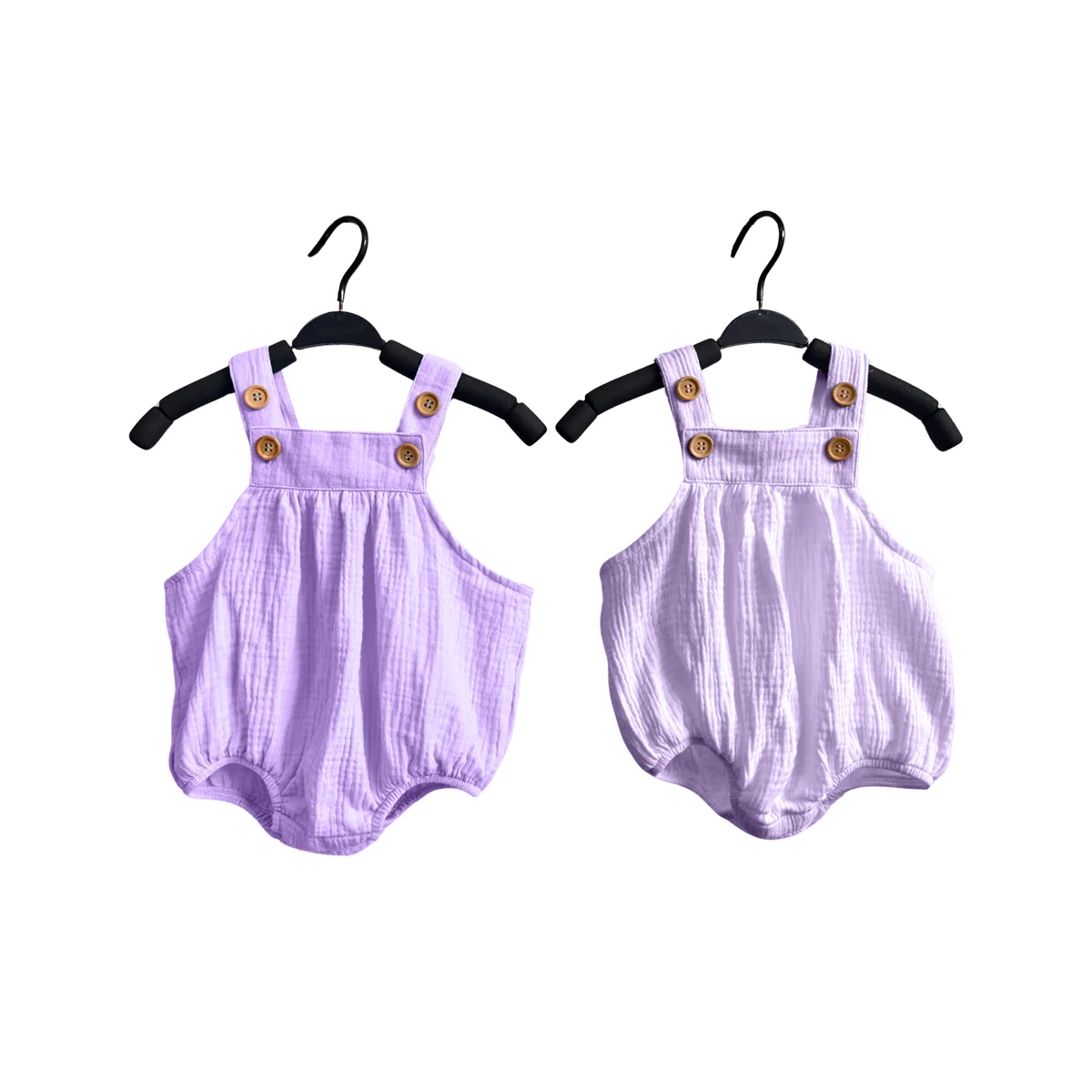 Customizable Trendy Organic Crepe Crawling Rompers for Kids Fashionable Cool Breathable Close-Fitting Short Design Cute Print - Image 4