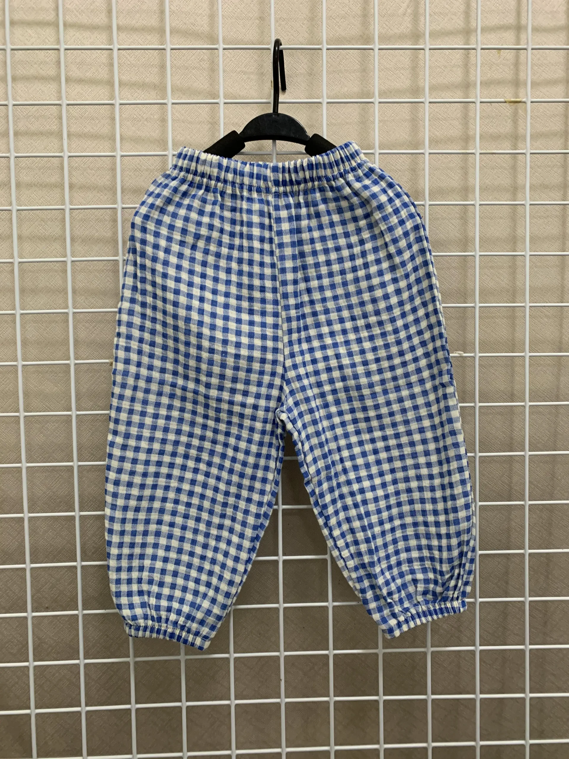 Hot Selling Unisex Linen Cotton Pants Custom Color Casual Straight Pants with Plaid Pattern for Spring - Image 6