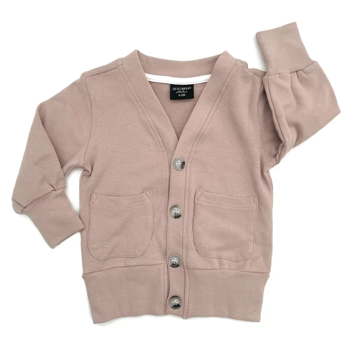 Casual Baby Boys Girls Knitted Cardigan Spring Fall Long Sleeve V-neck Button Coat Winter Outwear with Pockets - Image 5