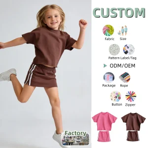 Soft Baby Summer Set Clothing Sweater Cotton and Knitted Cotton Children's Two-piece Set Kids Clothes Set Baby Shirt & Kilt