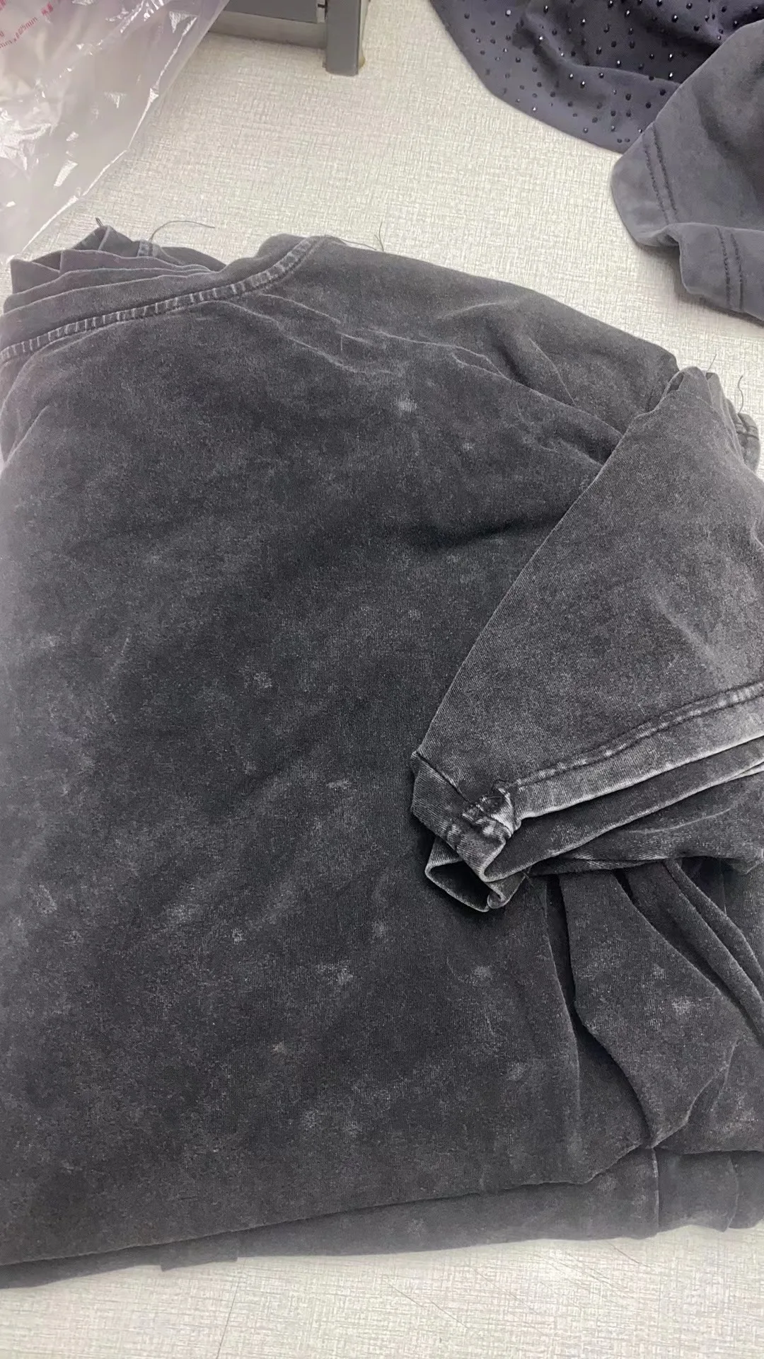 Custom Color Knitted Cotton Acid Wash Set Family Matching Outfit for Summer Kids Adult Short Set with Baby Romper - Image 3