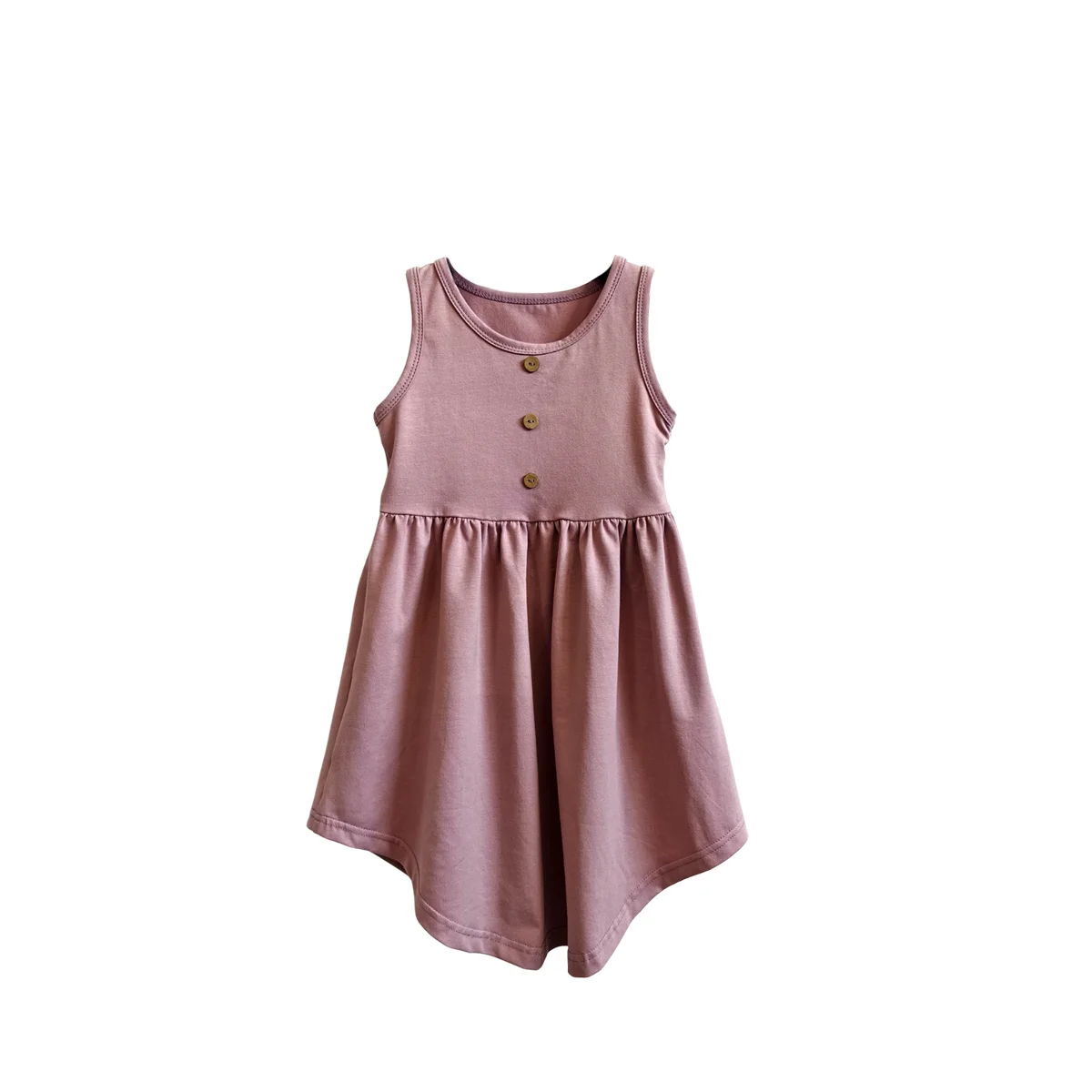 Long and Cute Plaid Pattern Knitted Cotton Dress for Girls for Spring and Summer Fashion - Image 5