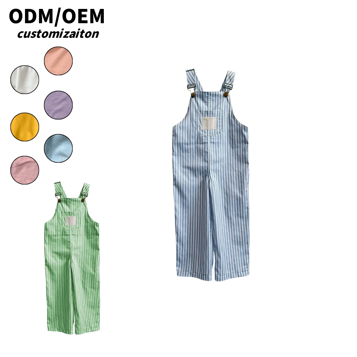 Summer Kids' 100% Cotton Short Lightweight Climbing Suit Energetic Bright Color Cool and Breathable Baby Rompers