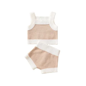 RTS Hot Sell Soft Baby Kids Knit Summer Sweater Clothes Sets