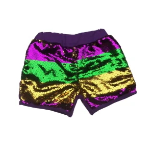 Hot Sale Baby Mardi Gras Fashion Sequin Shorts Girls Shorts Pants Holiday Clothes