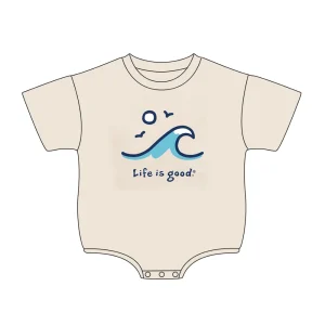 New Arrival Rib Cotton Hawaii Pattern Short Sleeve Comfortable Baby Rompers for Summer