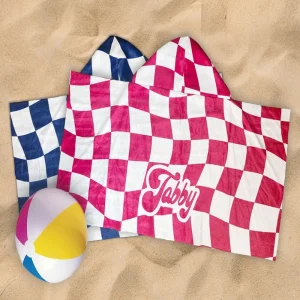 Quick-drying Custom Printing Summer Seamless Pattern Children's Swimming Hooded Cute Beach Towel