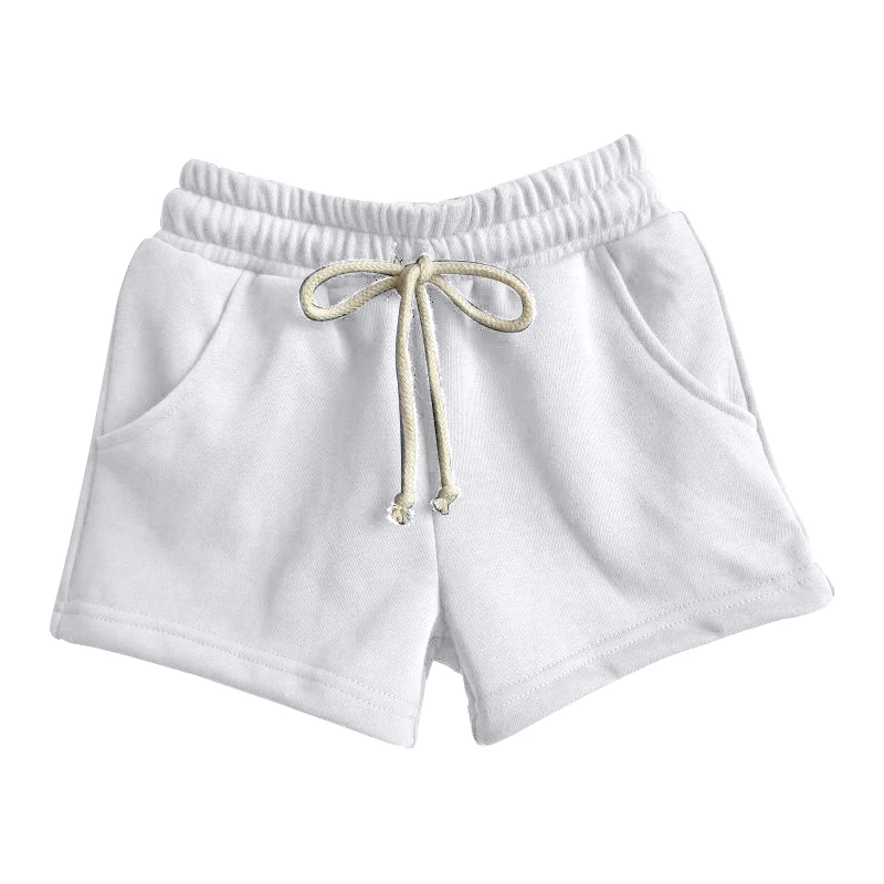 Toddler Clothes Baby Solid Color Sweater Shorts Toweling Cotton Boys Girls Kids Clothing - Image 4