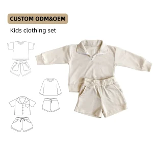 Hot Sale Baby Clothing Cotton Suit Set for Kids Long-Sleeved Design Bright and Cheerful Baby Clothing