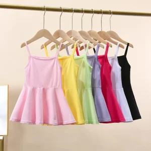New Fashion Baby Girl Dresses Princess Clothing Cute Party Children Cotton Children  Sleeveless Sweet Dress 3M-6T