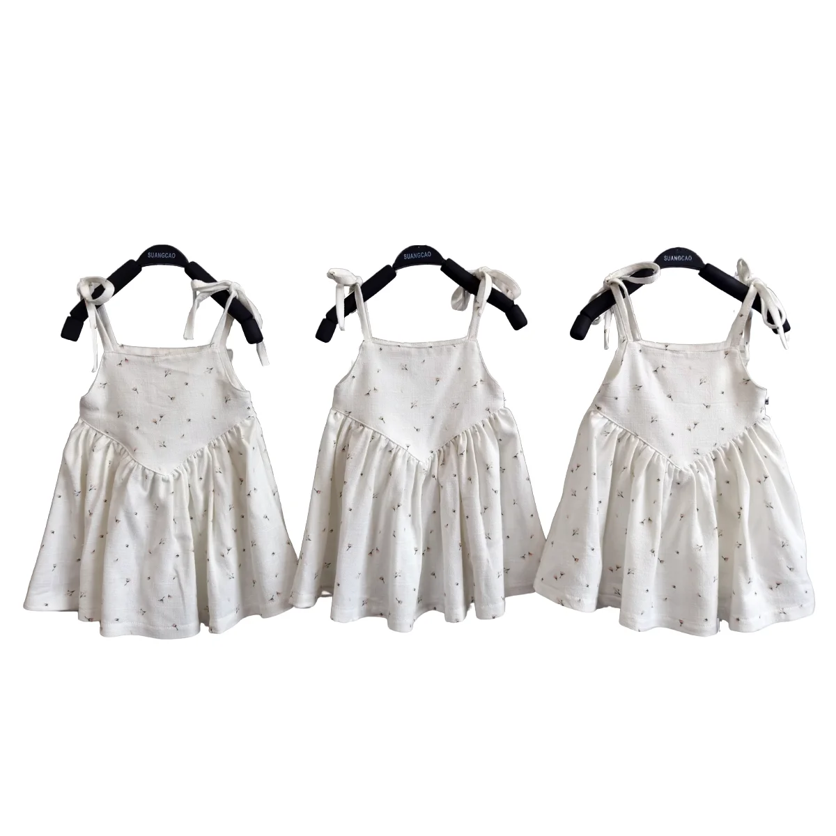 High Quality Muslin/crepe Cotton Girl Dresses for Summer Digital Printing Ruffle Sleeve Knee-Length Styles - Image 3