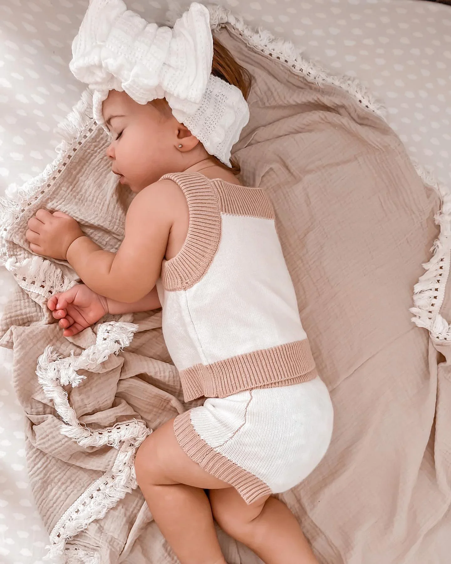 RTS Hot Sell Soft Baby Kids Knit Summer Sweater Clothes Sets - Image 4