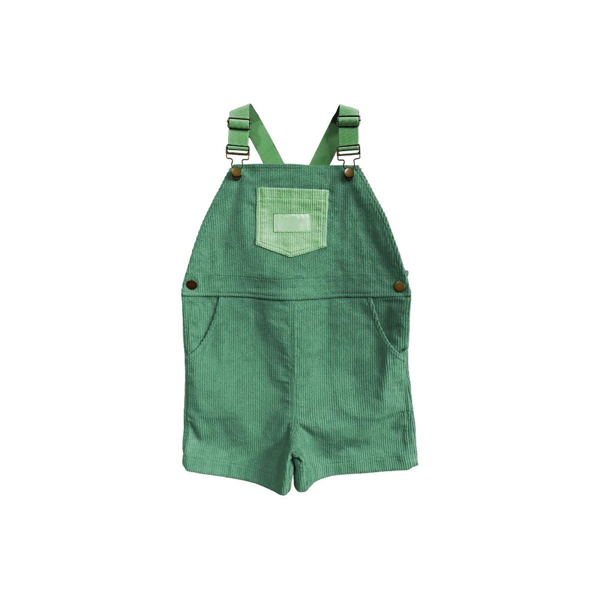 Customizable Short Corduroy Baby Rompers Unique Bright Sporty Casual Design Cool and Breathable for Kids - Image 3