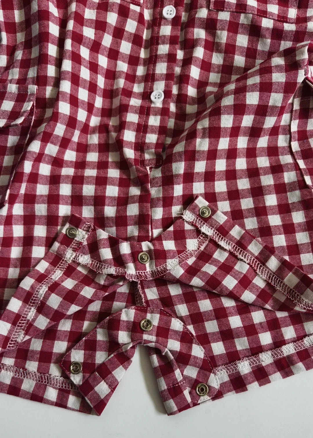 Hot Sell Baby Clothing Newborn Long Sleeve Collared Romper Jumpsuit Plaid Button Down Bodysuit Summer Outfit - Image 5