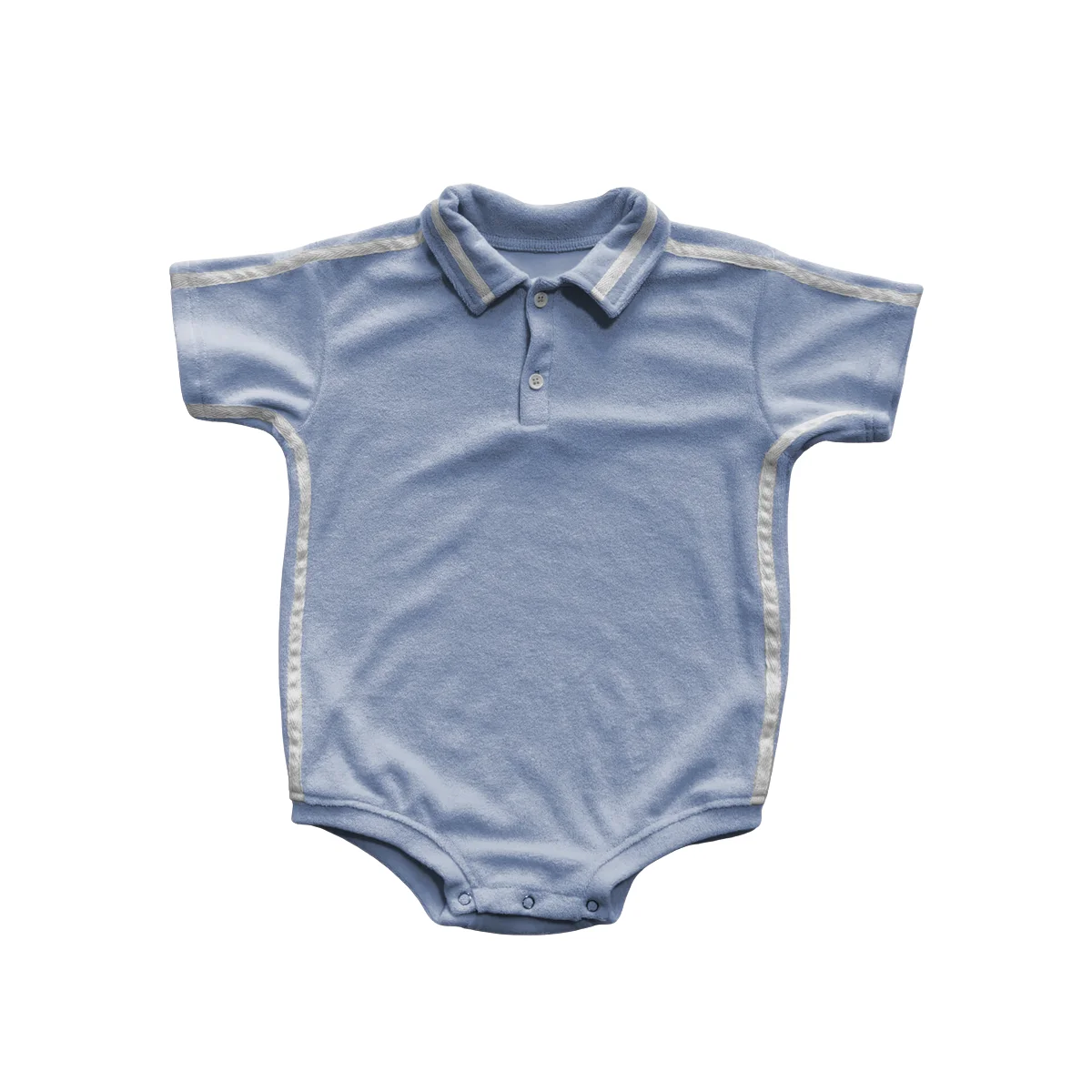 Summer Kids Short Sporty Casual Close-Fitting Soft High-End Simple Towel Fabric Crawling Wear Rompers Baby Clothing - Image 3