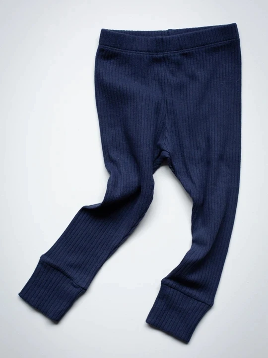 Waffle Rib Baby Unisex Clothes Set Long Sleeve Tee Legging Pants Plain Autumn Kids Lounge Suits - Image 6