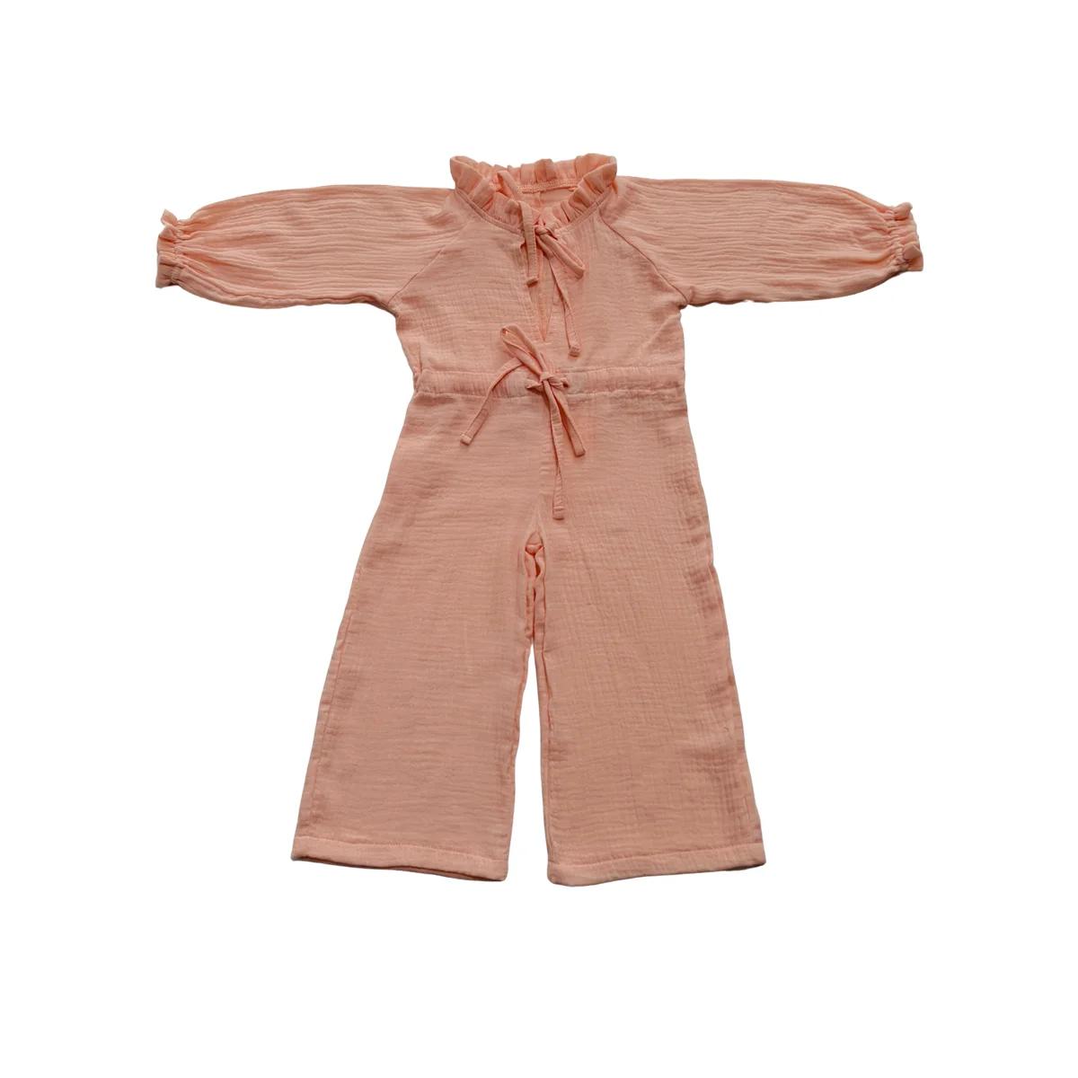 Spring and Autumn Trendy Crepe Jumpsuit for Kids Long Casual Sporty Baby Rompers Cool and Breathable - Image 2
