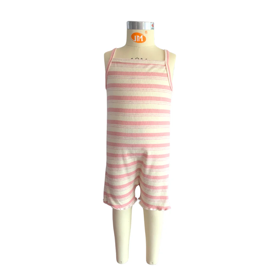 Customized New Kids Jumpsuit Colorful Striped Sleeveless Jumpsuit - Image 3