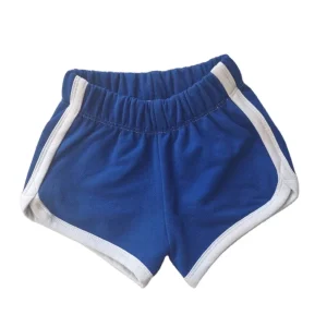 Unisex French Terry Custom Color Baby Clothes Track Shorts with White Edge for Summer