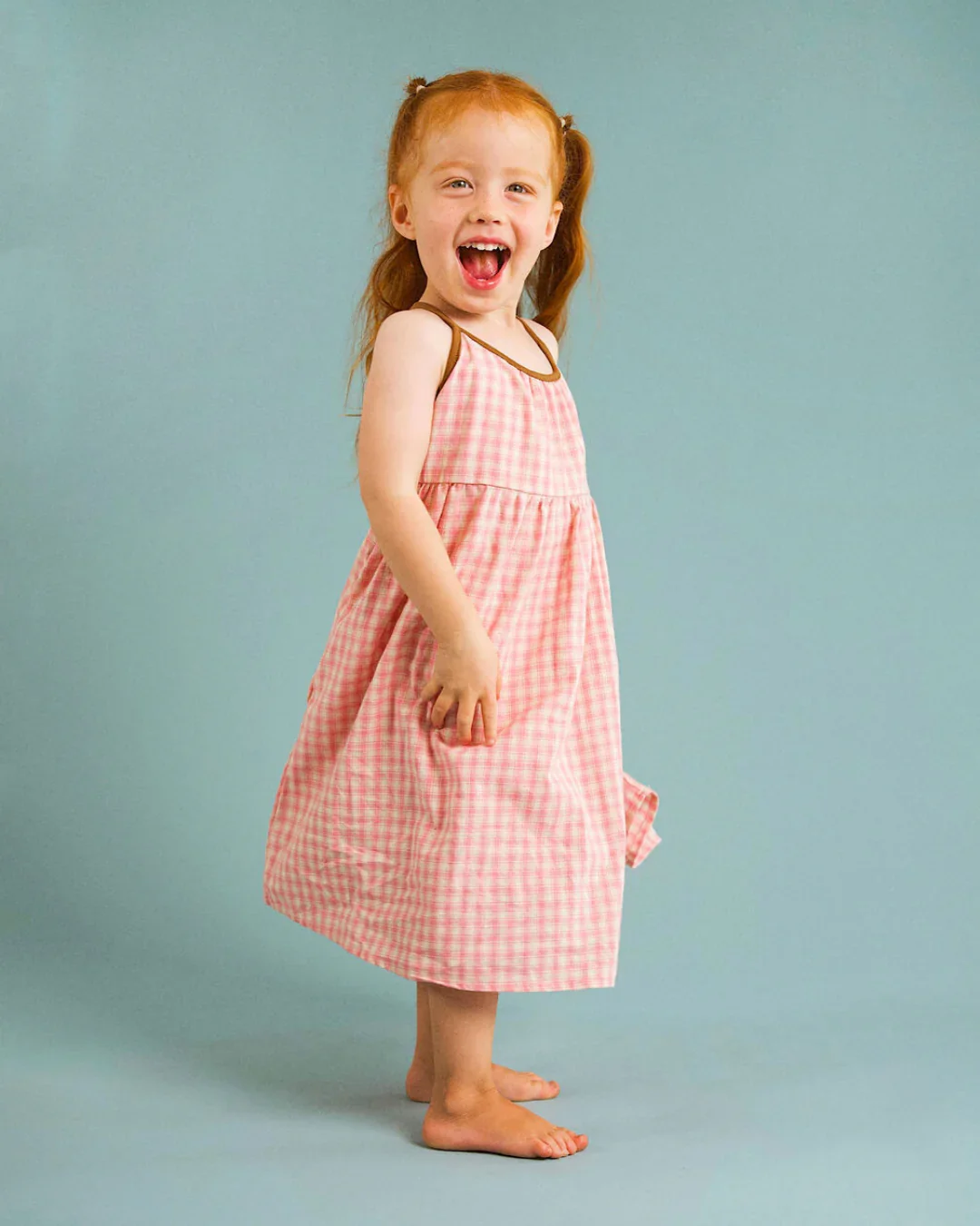 100% Cotton Soft Checker Dress Spring and Autumn Baby Girl Color Block Sleeveless Dress Baby Clothing