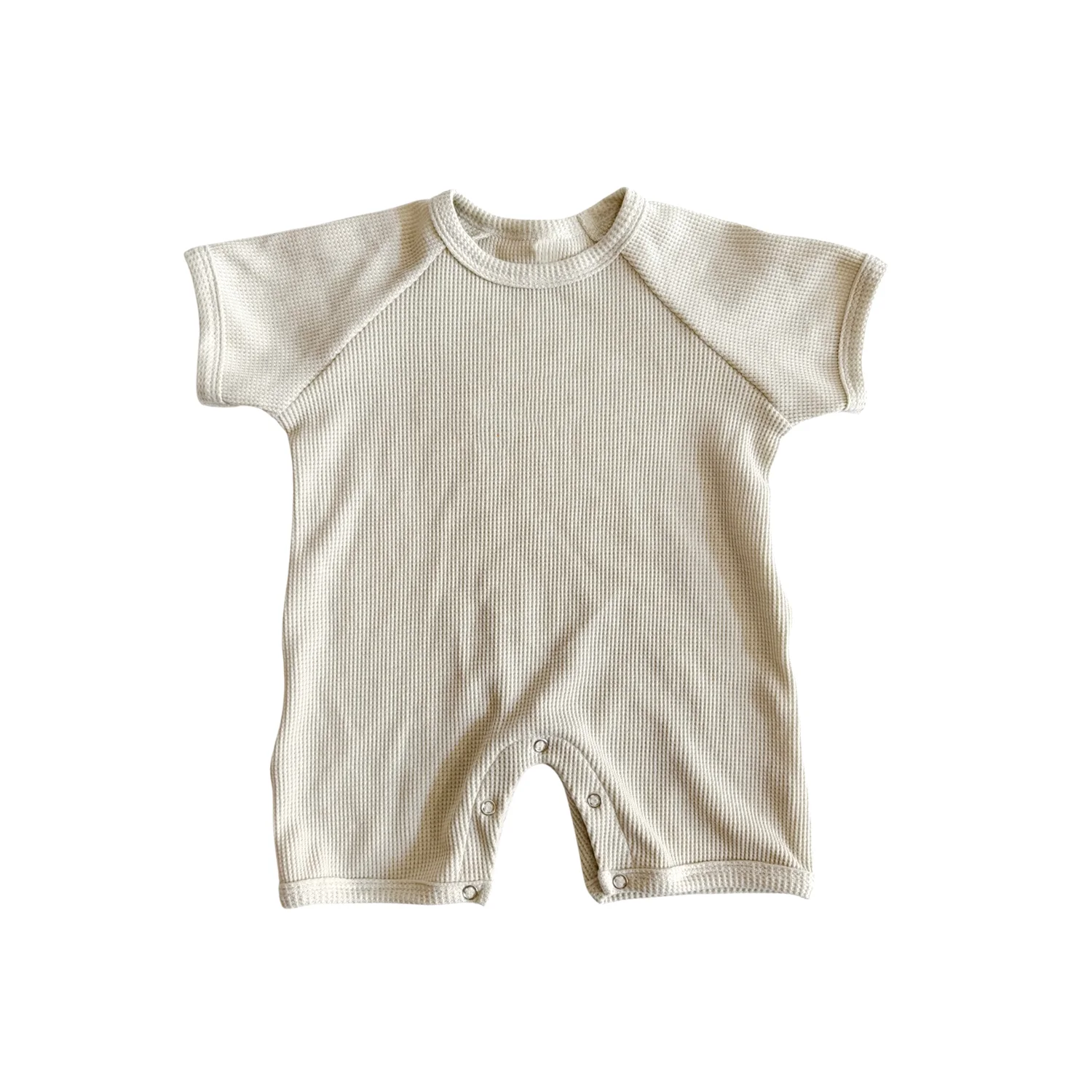 Summer Baby Romper Infant Short Sleeve Jumpsuit Waffle Short-sleeved Climbing Suit Romper for Children's Climbing Clothes - Image 3