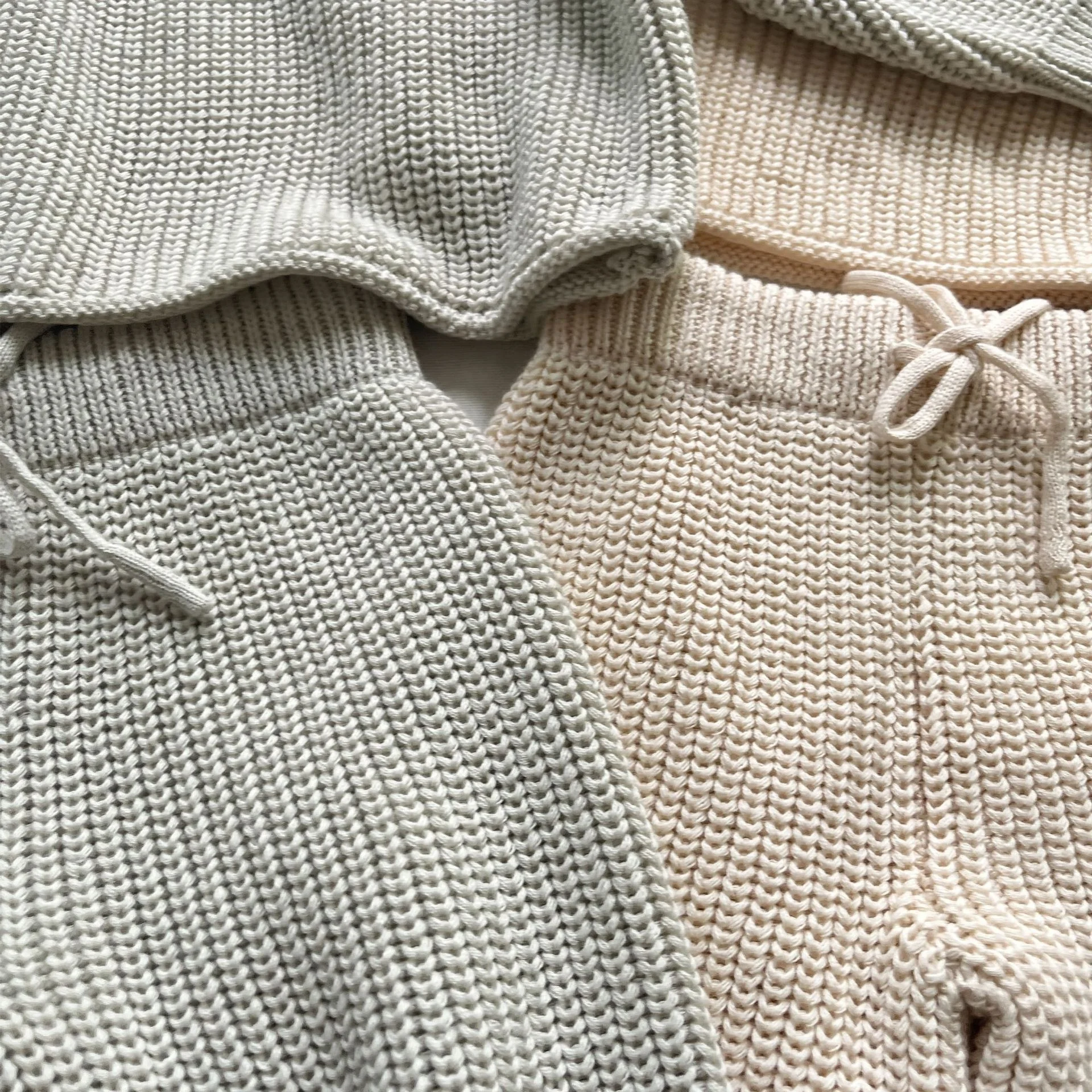 Custom Warm Baby Kids Soft 100% Cotton Winter Long Sleeve Knitted Sweater Suit Clothes Sets - Image 6