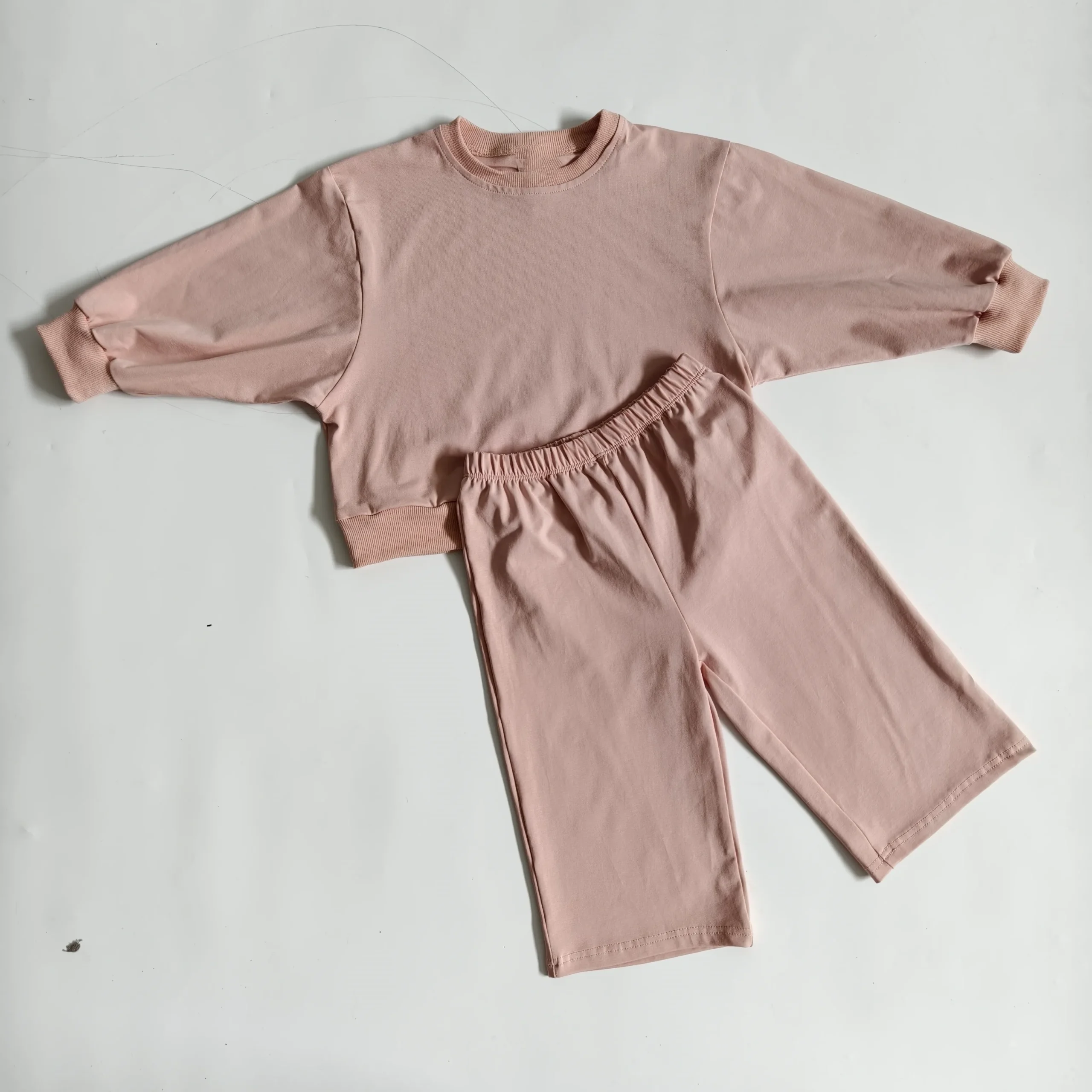 Comfortable Spring Fall Oversize Unisex Baby Toddler Set Wide Leg Outdoor Casual Play Set - Image 5