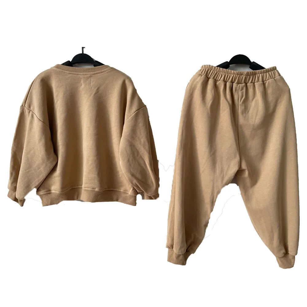 Custom Quality Family Matching Outfit Sets Soft French Terry Mommy and Me Long Sleeves Casual Jogger Lounge Set - Image 4