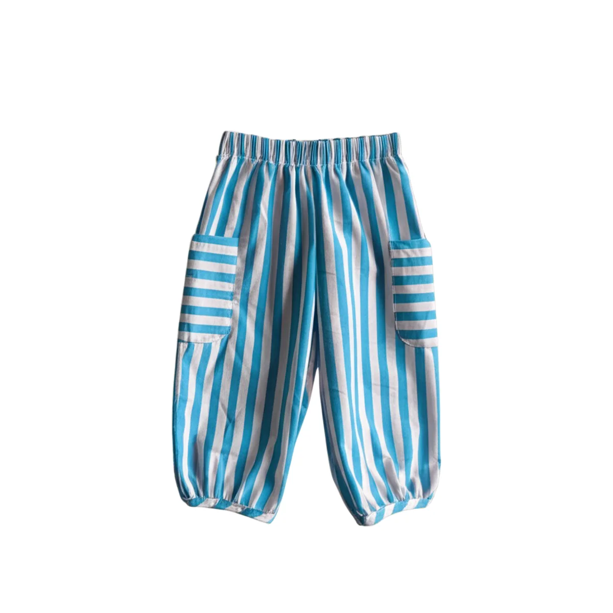 Custom Family Matching Trousers Kids Clothing Spring and Autumn Baby Suit Woven Striped Baby Pants Parent-child Pants - Image 4