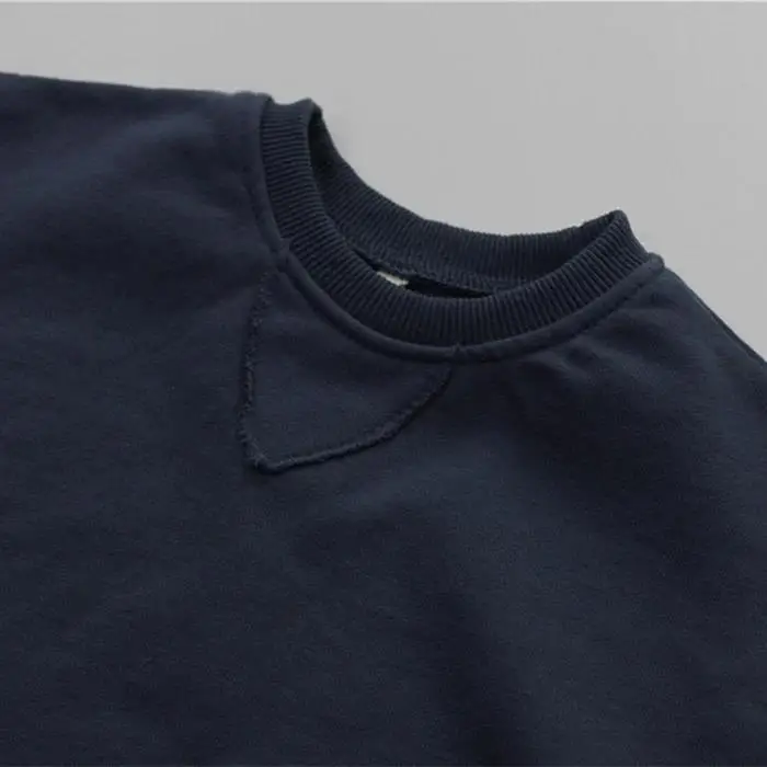 Unisex Soft Baby Sweatshirt Solid Color French Terry Oversize Pullover Hoodie Bubble Top Pullover Sweatshirt - Image 5