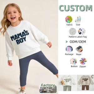 Comfortable Girls' Set Children's Pullover Set Long-sleeved Suits for Winter New Suit Baby Clothing Set Girls' Clothes Set