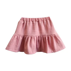 Custom High Quality Baby Girls Muslin Skirt Cute Summer Ruffled Princess Dresses Baby Clothing