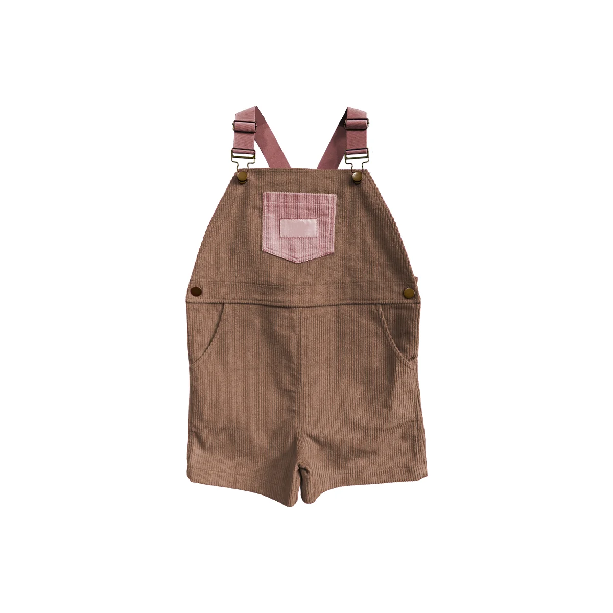 Customizable Short Corduroy Baby Rompers Unique Bright Sporty Casual Design Cool and Breathable for Kids - Image 4