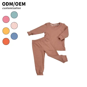 New Spring and Autumn Collection Kids Long Striped Set Gentle Warm Close-Fitting Soft Light and Energetic Baby Clothing Sets