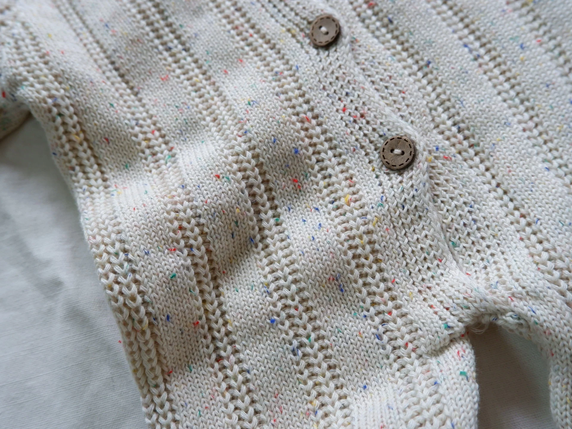 Custom Winter Warm Soft Baby Speckle Knit Sweater Romper Jumpsuit - Image 3