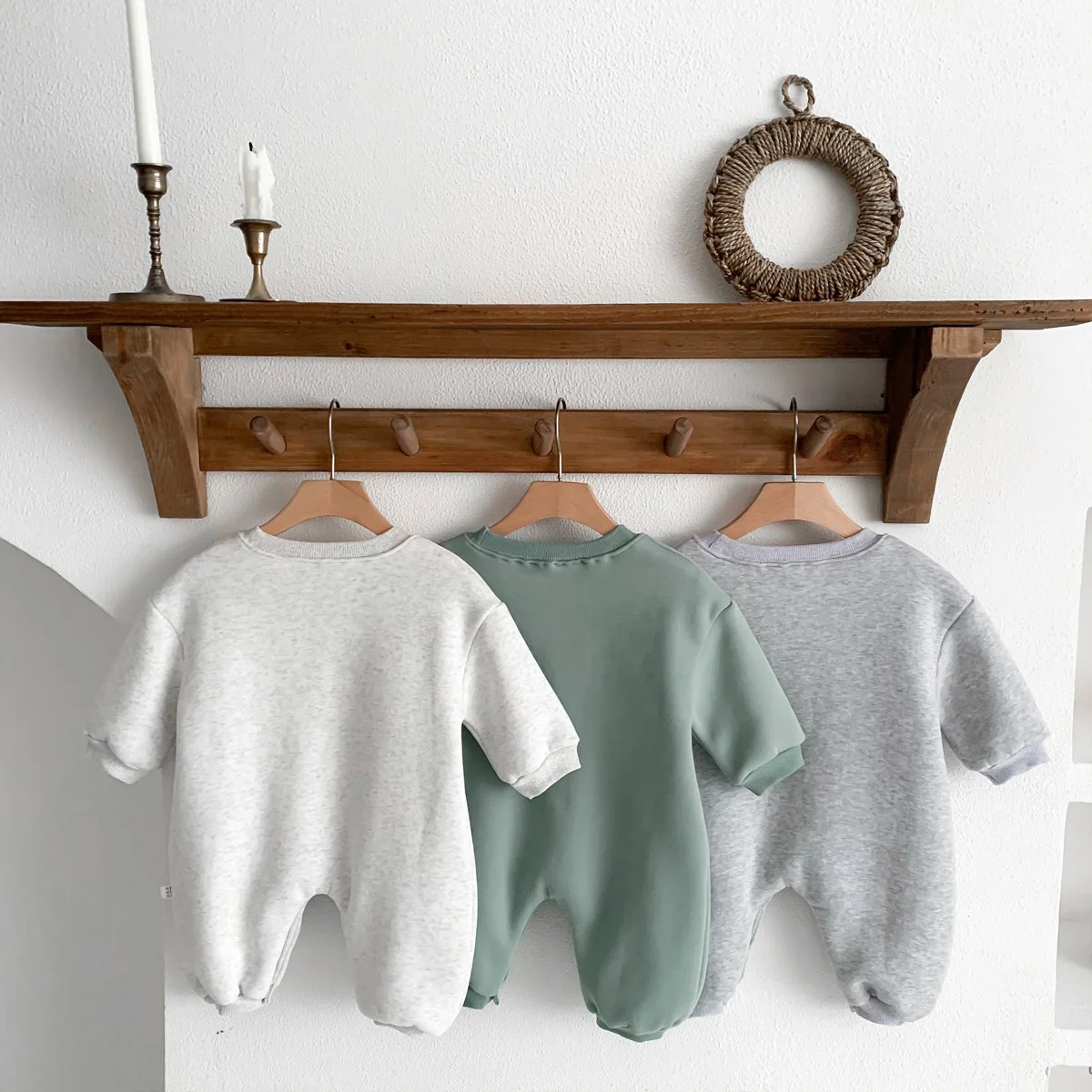 RTS in Stock Cute Baby Dinosaur Print Winter Fleece Warm Romper Jumpsuit - Image 5