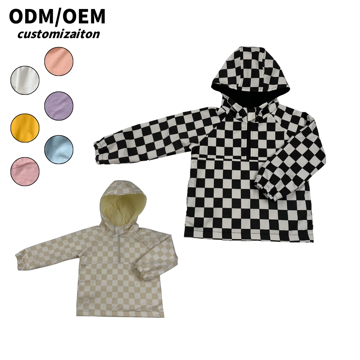 Stylish Trendy All-Polyester Windproof Warmth-Resistant Coat for Kids Long Sleeve Design for Spring Autumn Baby Jackets Outwears