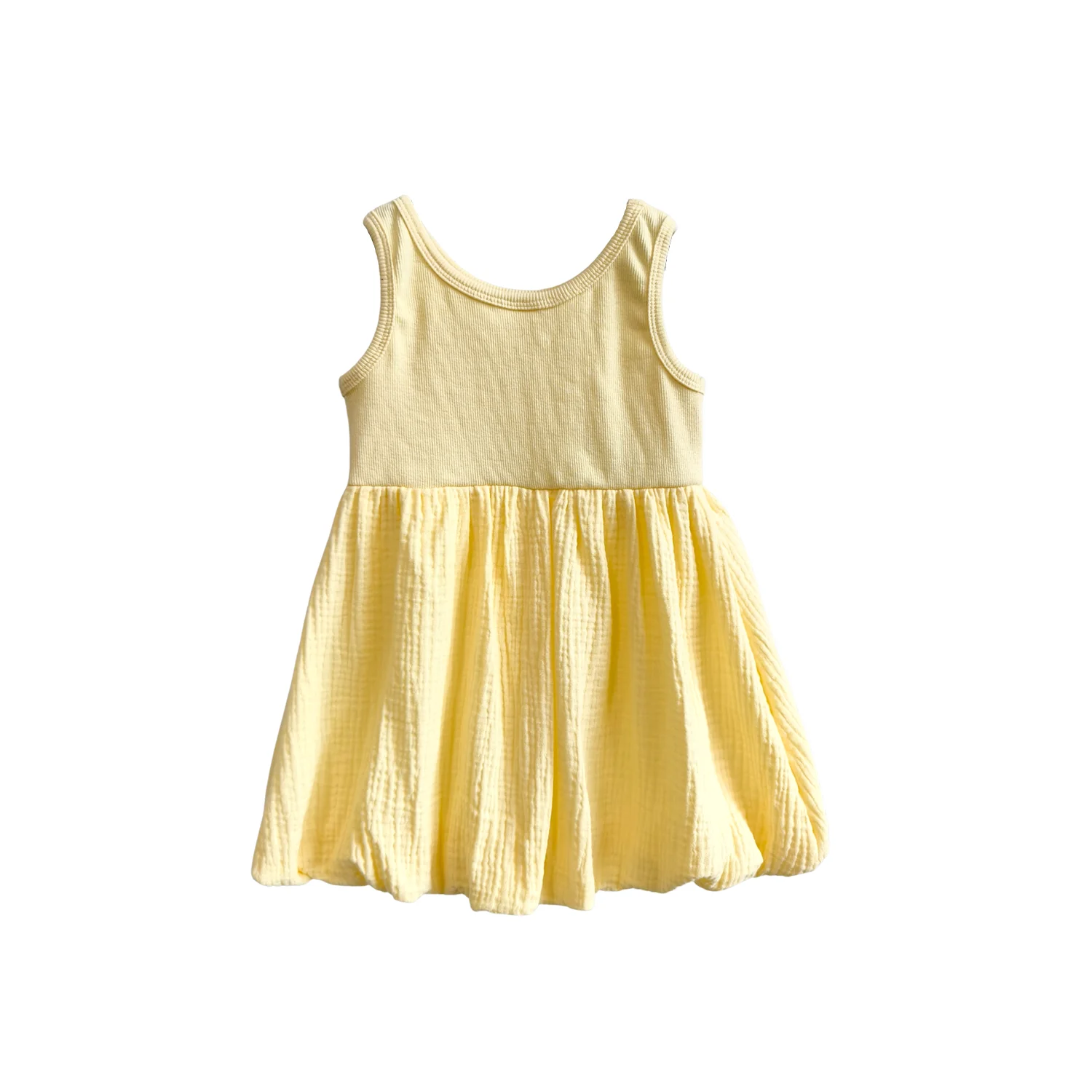 OEM Baby Clothing Baby & Toddler Girl Crape Cotton Dress Versatile Sleeveless Summer Tank & Sleeveless Fall Dress - Image 4
