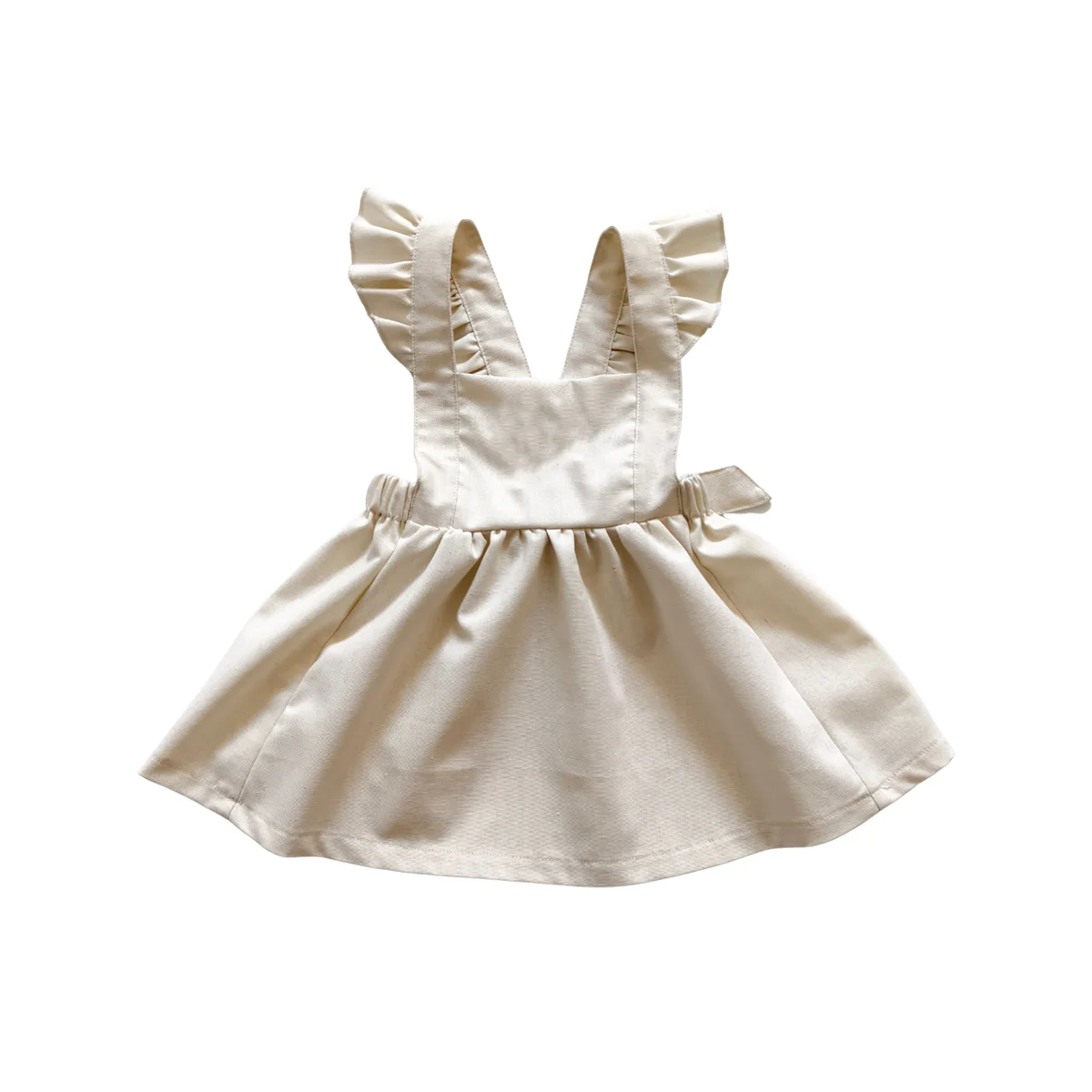 Elegant Summer Kids Short Dresses Bright and Fashionable Cotton and Linen Fairy Skirts for Girls - Image 6