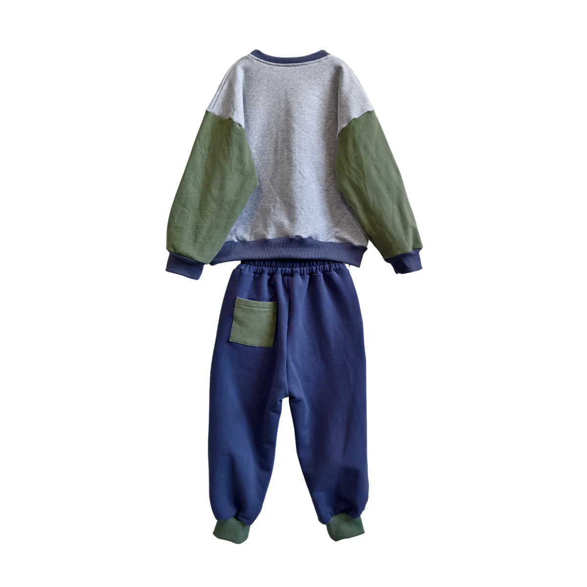 Custom Children's Sweatshirt Set Kids Clothes Set Spring and Autumn Baby Boys Kids' Faralon Color-matched Suit Set for 0-10T - Image 6
